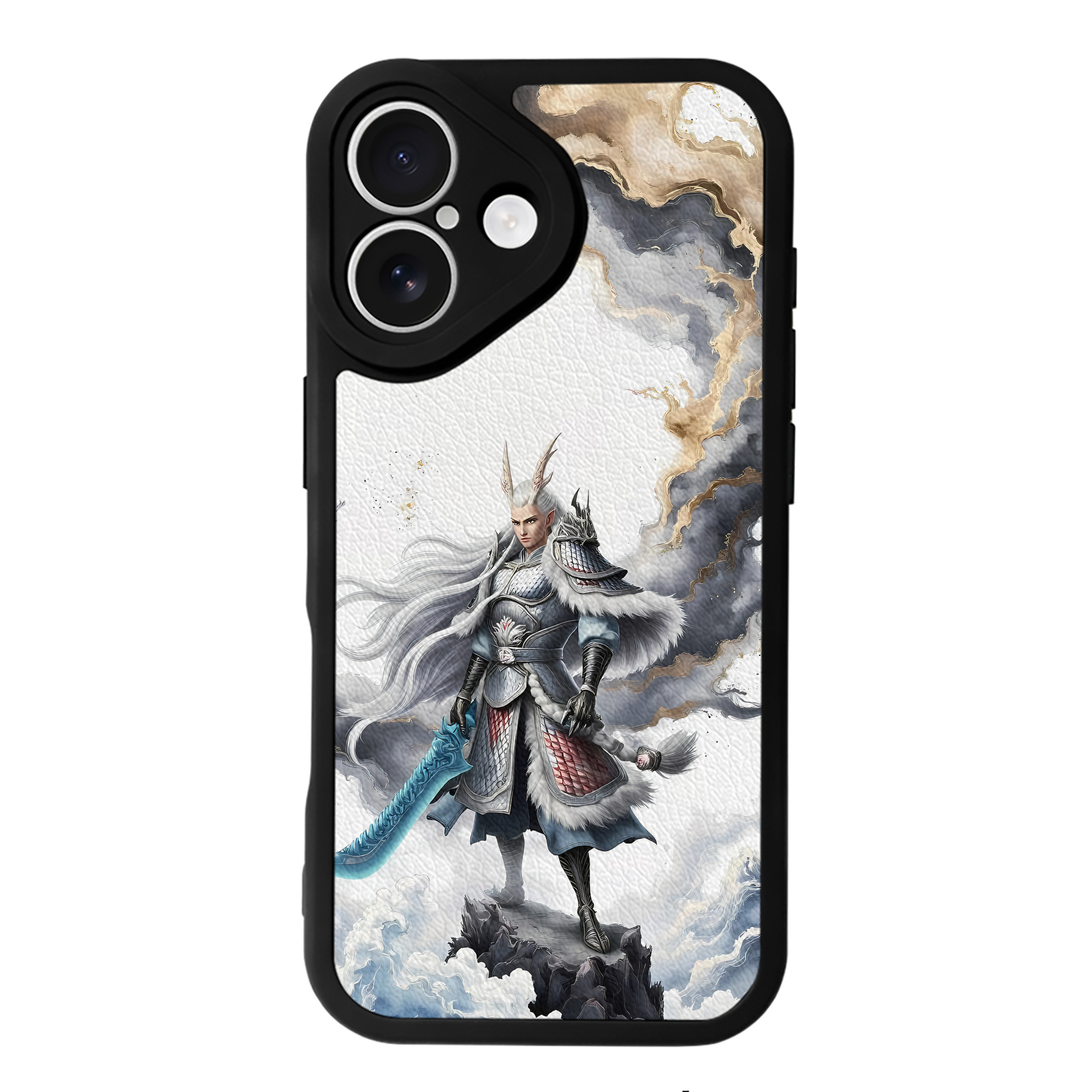 （画像用） Ne Zha 2 ナタ 魔童の大暴れ 【iPhone 16シリーズ対応】シリコンスマホケース（レザー調） 材質：シリコン